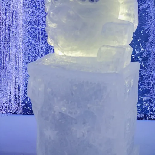 Image similar to ice sculpture of the by emma watson