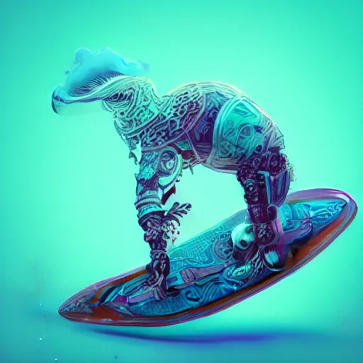 Image similar to beautiful symmetrical boy on a skateboard surrounded by machine axonometric fantasy intricate elegant highly detailed in volumetric turquoise steampunk, high contrast cinematic light, mystical shadows, octane render, photographic, unreal engine 8 k