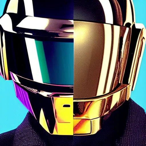 Prompt: Daft punk, vaporwave, intricate, highly detailed, smooth, sharp focus