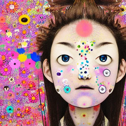 Prompt: a surreal portrait of a girl by takashi murakami, 4 k, detailed, 2 0 2 2