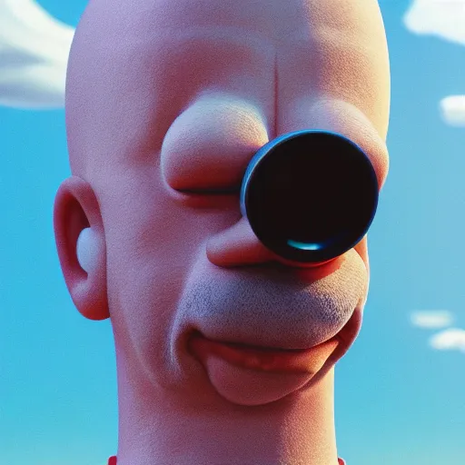 Image similar to closeup portrait of homer simpson, depth of field, zeiss lens, detailed, symmetrical, centered, fashion photoshoot, by Annie Leibovitz and Steve McCurry, David Lazar, Jimmy Nelsson, Breathtaking, 8k resolution, extremely detailed, beautiful, establishing shot, artistic, hyperrealistic, beautiful face, octane render