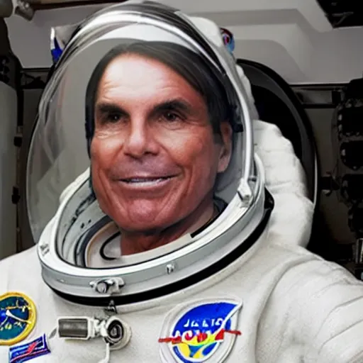 Image similar to photo of Jair Bolsonaro astronaut