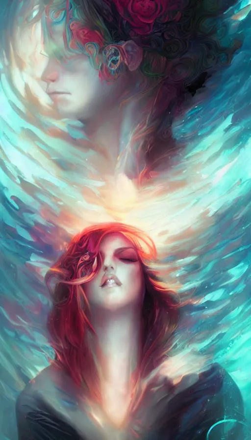 Image similar to psytrance artwork, by charlie bowater