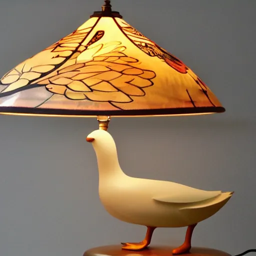 Tiffany deals duck lamp