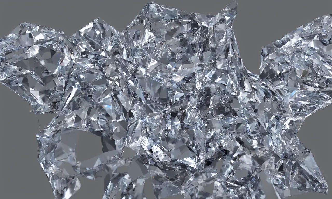 Prompt: crystalline structure of a diamond, octane render, unreal engine, ultradetailed, stylized as a 3 dimensional render