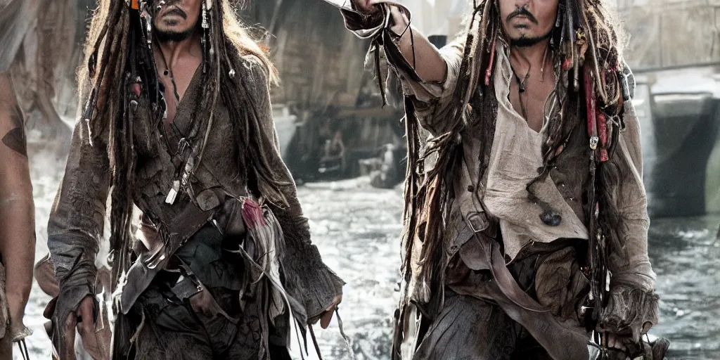 Prompt: amber heard as jack sparrow