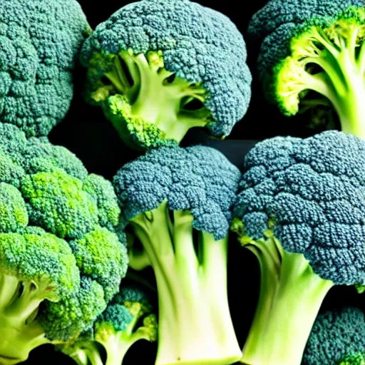 Image similar to blue colored broccoli