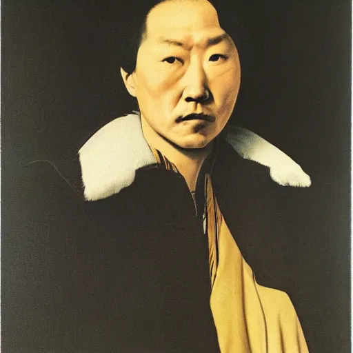 Image similar to tatsuro yamashita, portrait, by caravaggio