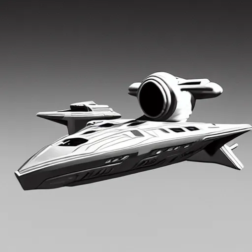 Prompt: spaceship in the style of star trek