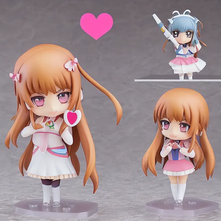 Image similar to Monika Doki Doki Literature Club , An anime Nendoroid of Monika , figurine, detailed product photo