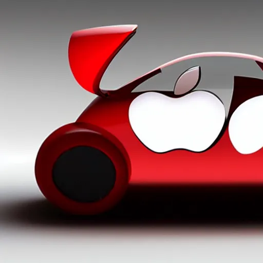 Prompt: apple car concept, product design