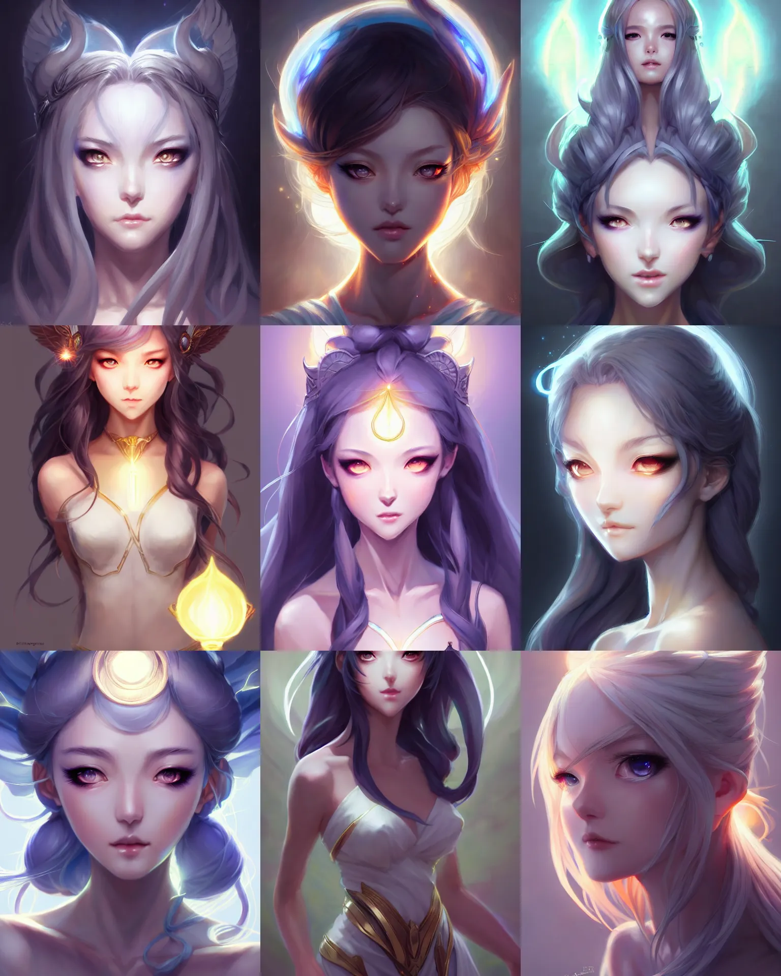 Prompt: character concept art of a goddess of light and shadow | | realistic anime, cute - fine - face, pretty face, realistic shaded perfect face, fine details by artgerm, wlop, rossdraws, james jean, andrei riabovitchev, marc simonetti, and sakimichan, seoul, south korea, trending on artstation