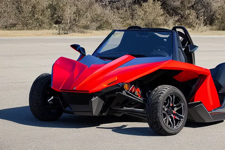 Prompt: lowered polaris slingshot