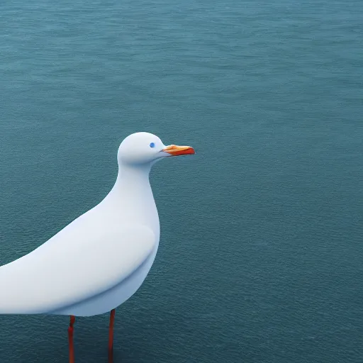 Image similar to the queen of seagulls, 4 k, octane render, 3 d art