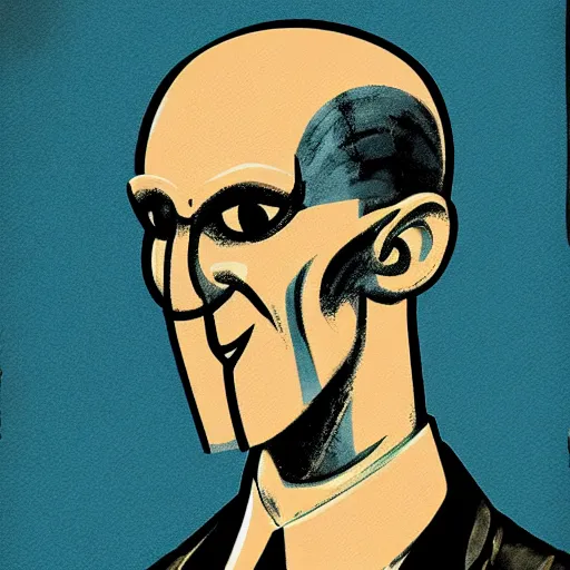 Prompt: handsome squidward portrait, soviet propaganda poster style