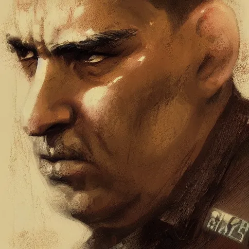 Prompt: portrait of a spanish communist jose diaz ramos, colourised, face portrait, epic, tragic, military art, fantasy, dieselpunk, hd shot, digital portrait, beautiful, artstation, comic style, by artgerm, guy denning, jakub rozalski, magali villeneuve and charlie bowater