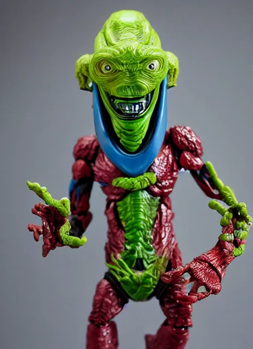 Image similar to space monster alien sofubi action figure, product photography