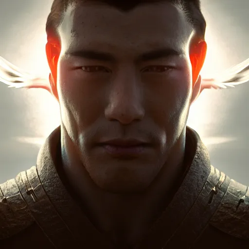 Prompt: archangel daniel by tsuyoshi nagano, illustration, cinematic lighting, hyperdetailed, 8 k, symmetrical, face enhance, elegant, frostbite 3 engine, cryengine, dof, trending on artstation, digital art, crepuscular ray