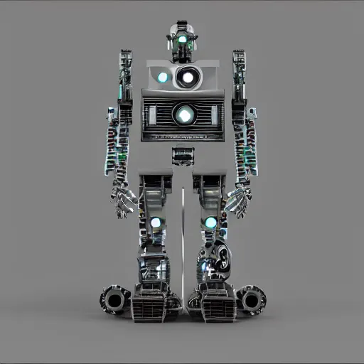 Image similar to Robot Number 47 8k Highly detailed