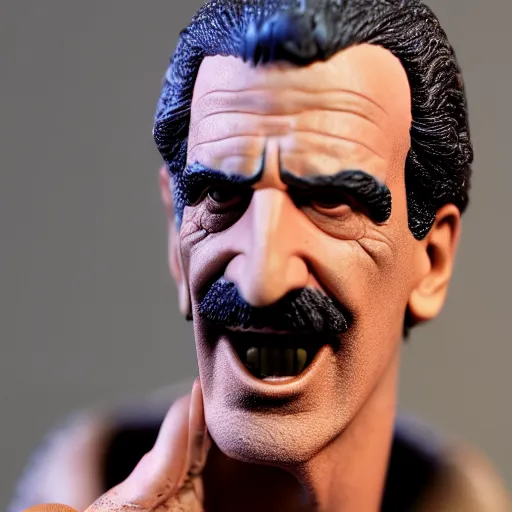 Image similar to frank zappa hot toys action figure promo shots 4 k photography