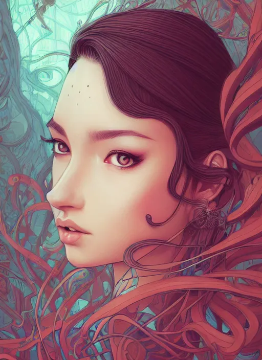 Prompt: girl venizian, extremely detailed, sharp focus, portrait, smooth, digital illustration, by james jean, by rossdraws, frank franzzeta, sakimichan