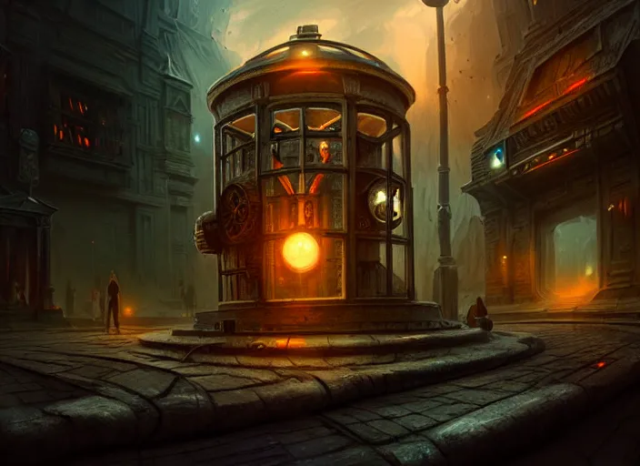 Image similar to time travel machine, future, time travel, illustration, high quality, details, intricate, atmosphere, highly detailed, matte painting, cinematic, digital painting, deviantart, concept art