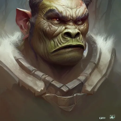 Image similar to Portrait of orc made by stanly artgerm lau, wlop, rossdraws, james jean, andrei riabovitchev ,marc simonetti