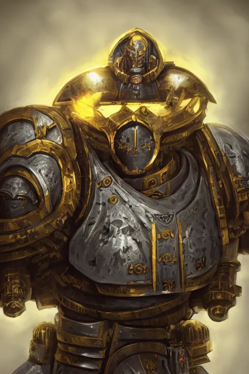 Image similar to armor portrait heros warhammer 4 0 k horus heresy fanart - the primarchs emperor by johannes helgeson animated with vfx concept artist & illustrator global illumination ray tracing hdr fanart arstation zbrush central hardmesh 8 k octane renderer comics stylized