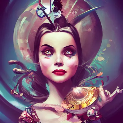 Image similar to illustration of alice from alice in wonder land, portrait, sharp focus, digital art, concept art, dynamic lighting, by emylie boivin, anna dittmann, mark arian, and sandra chevrier