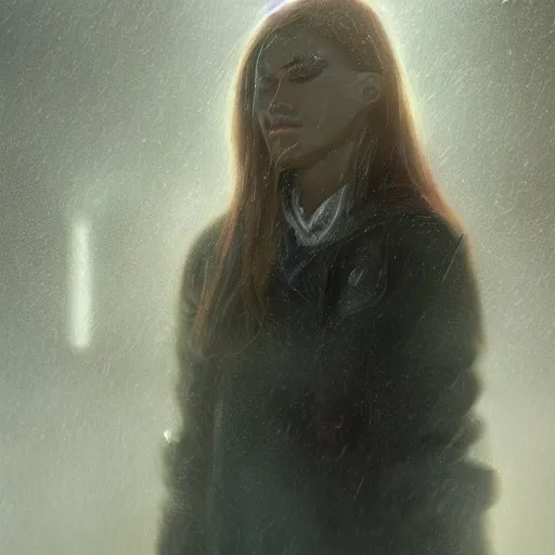 Image similar to lufi in real life, face centered portrait, Confident, fog, rain, volumetric lighting, beautiful, golden hour, sharp focus, ultra detailed, cgsociety by Leesha Hannigan, Ross Tran, Thierry Doizon, Kai Carpenter,Ignacio Fernández Ríos