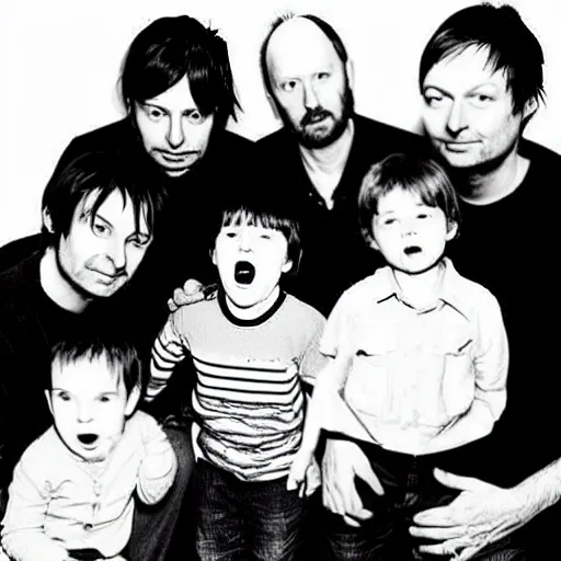 Prompt: radiohead family sitcom