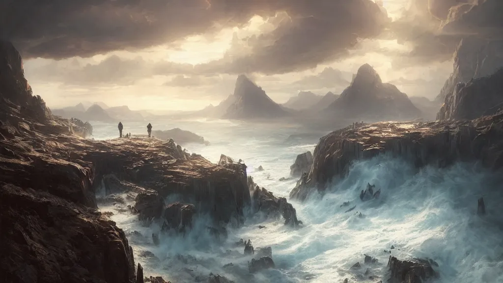 Image similar to the end of the world, epic landscape, cinematic by greg rutkowski and wlop