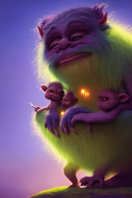 Cute Fluffy Baby Yeti 8k Resolution Concept Art · Creative Fabrica