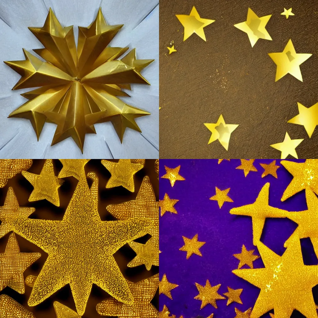 Prompt: golden stars