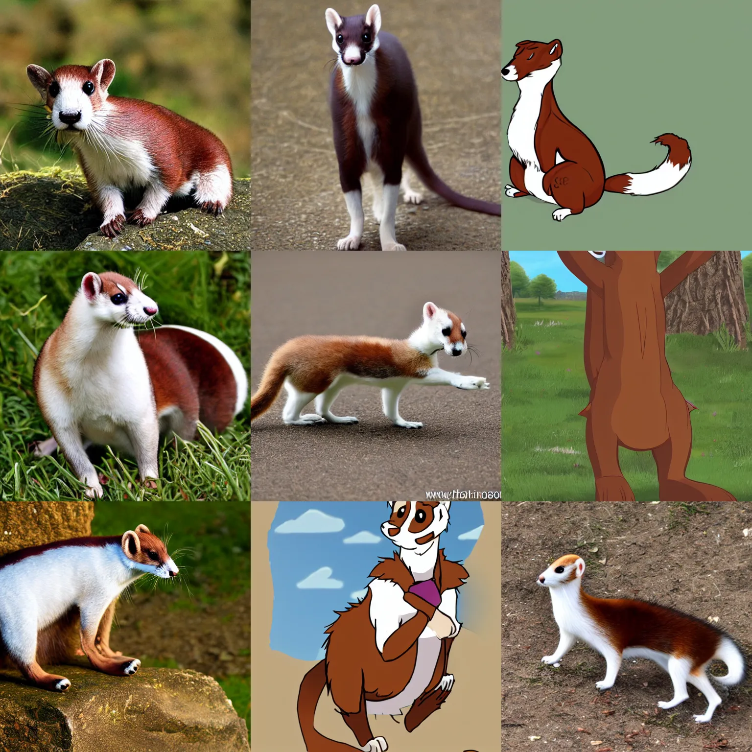 Prompt: < fursona > male ] furry fursona > stoat