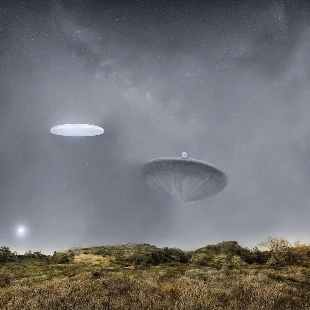 Image similar to huge mysterious ufo ignoring the laws of physics over a natural scene. detailed otherwordly material. entries in the 2 0 2 0 sony world photography awards.