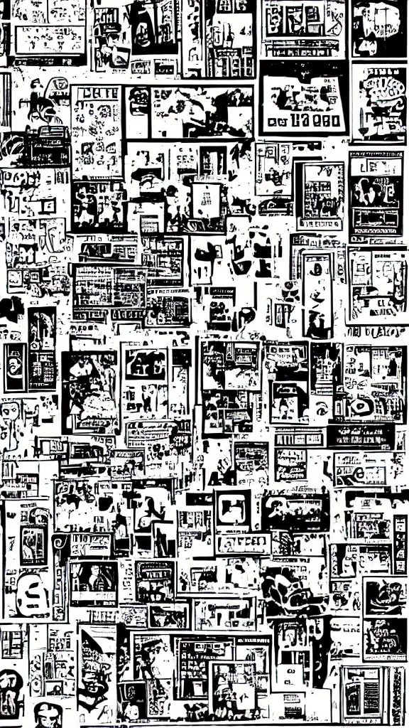 Prompt: 9 0 s clipart collage of y 2 k things, macpaint