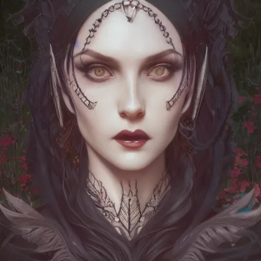 Prompt: a tall attractive goth girl, cute, intricate, highly detailed, digital painting, artstation, concept art, smooth, sharp focus, illustration, unreal engine 5, 8 k, art by artgerm and greg rutkowski and alphonse mucha