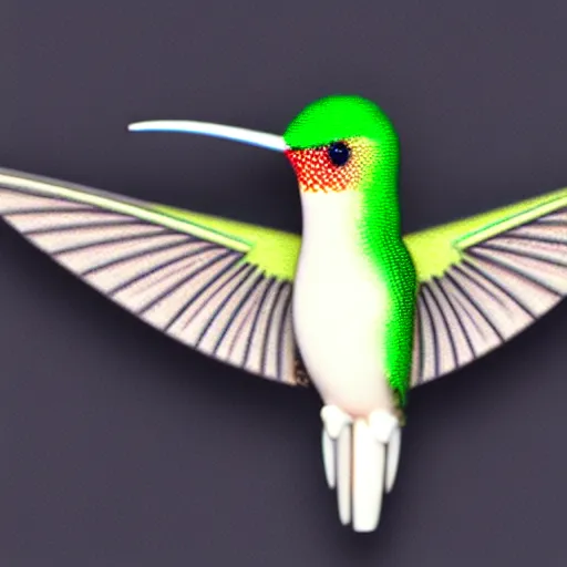 Image similar to ultra realistic cyber!!! hummingbird