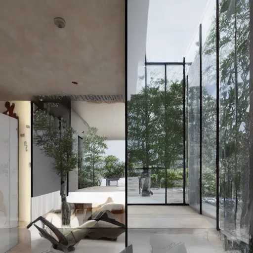 Image similar to translucence house a reflection of our life. a place where we can't hide our activities, dreams, and thoughts by jon 1 1 7 sp architect trending on behance using unreal engine