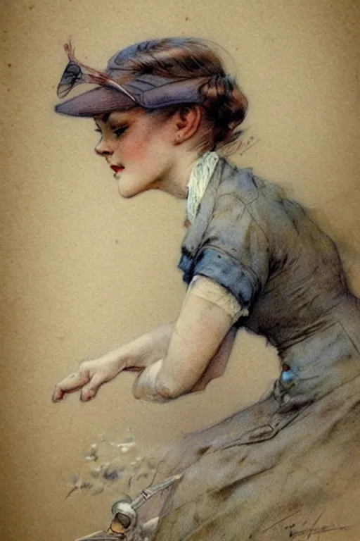 Image similar to ( ( ( ( ( 1 9 5 0 s park. muted colors. ) ) ) ) ) by jean - baptiste monge!!!!!!!!!!!!!!!!!!!!!!!!!!!