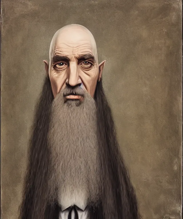 Image similar to portrait of Saruman in Breaking Bad, lowbrow painting by Mark Ryden