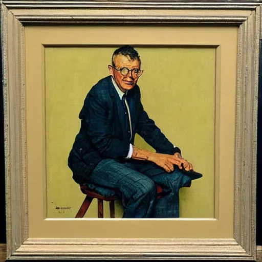 Prompt: “painting of Edsger Dijkstra, by Norman Rockwell”