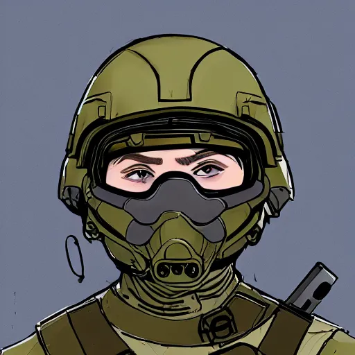 Prompt: sketches concept art standard tactial nano goggles headgear helmet mask military modern future era variants digital outline