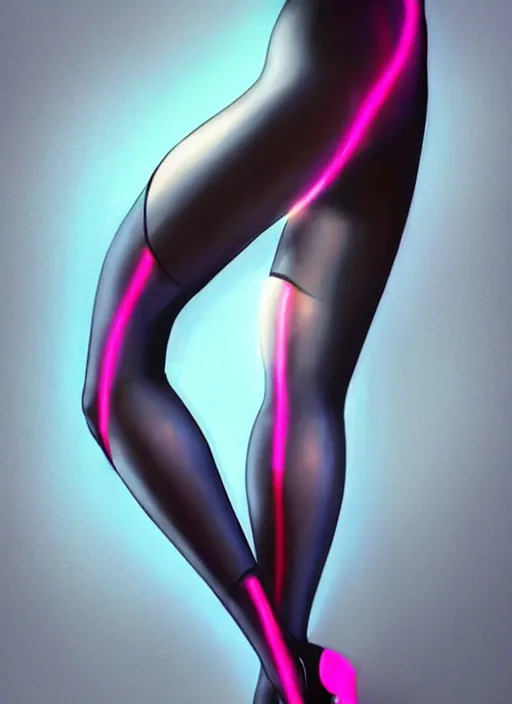 Prompt: wolford tights, loubouton heels, elegant, cyber neon lights, highly detailed, digital photography, trending in artstation, trending in pinterest, glamor pose, concept, smooth, sharp focus, art by artgerm and greg rutkowski