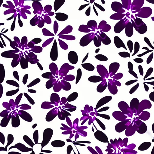 Image similar to Icon for a clothing company called Wild Flower,dark purple background, floral, simple