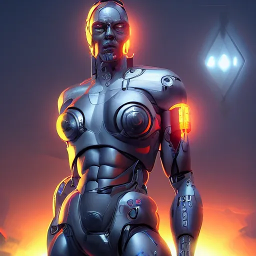 Image similar to cyborg, artstation.