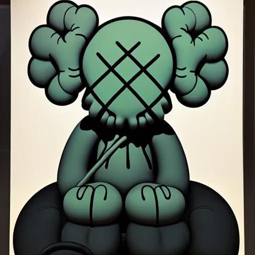 Image similar to beautiful kaws artwork