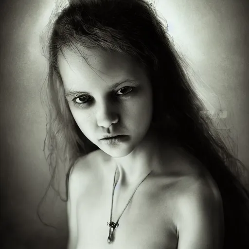 Image similar to bone fairy portrait, studio lighting, portrait photography, black - and - white photography, hyper realism, fantasy, 4 k,