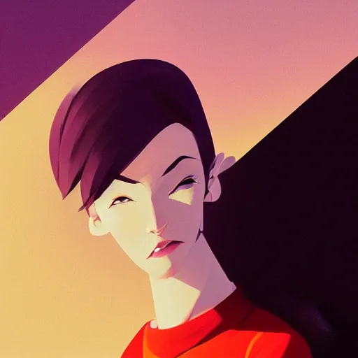 Image similar to face icon stylized minimalist rockoa €™ s modern life, loftis, cory behance hd by jesper ejsing, by rhads, makoto shinkai and lois van baarle, ilya kuvshinov, rossdraws global illumination